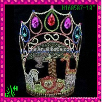 Оптовые новые конструкции Rhinestone Crown, поставщики фарфора Tiara